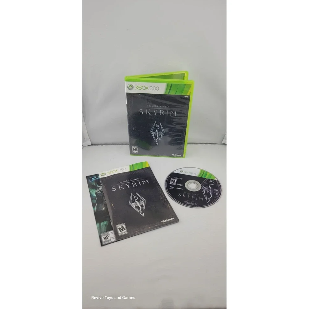 The Elder Scrolls V: Skyrim (Microsoft Xbox 360, 2011)‎ CIB Complete Tested